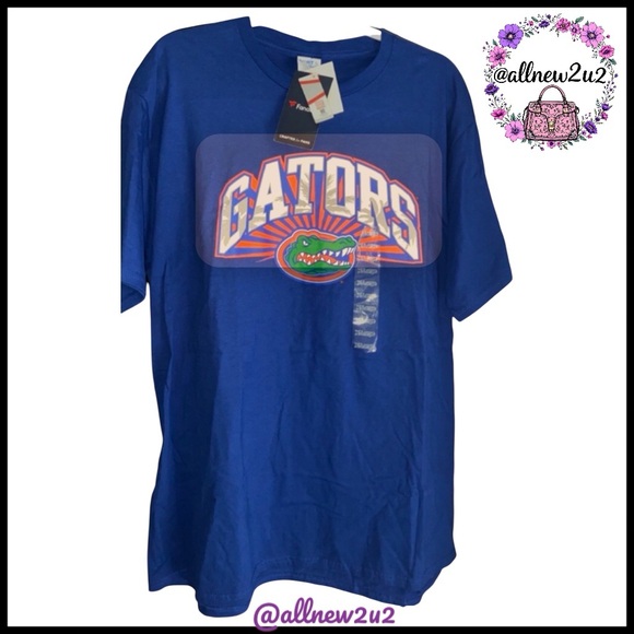 New Florida Gators T-shirt with Alligator Logo Deep Royal Blue New with tags - Picture 2 of 9